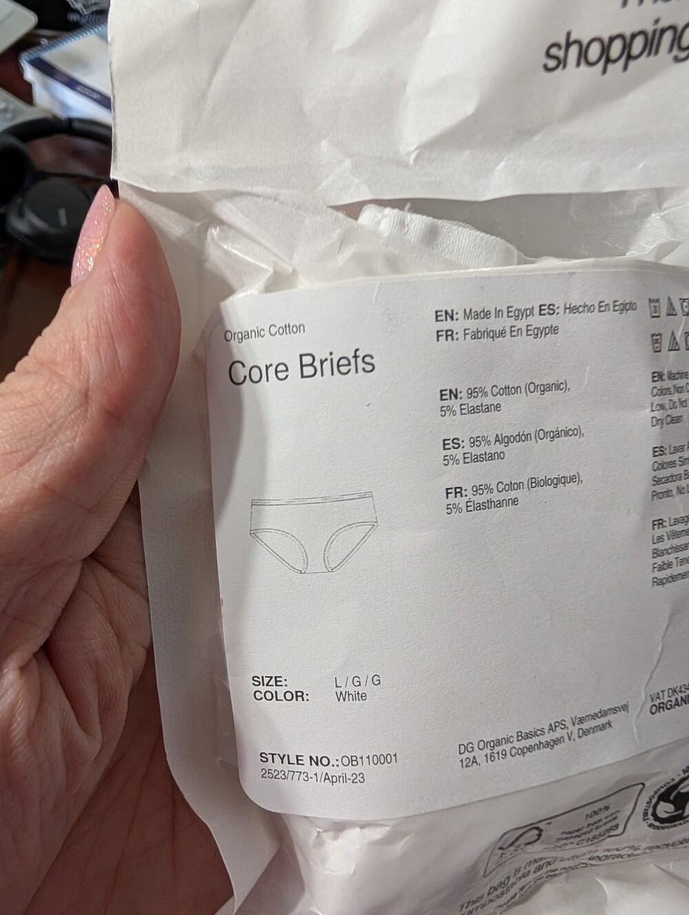 NWT 2 Pair Organic Basics Core Briefs - Picture 6 of 7